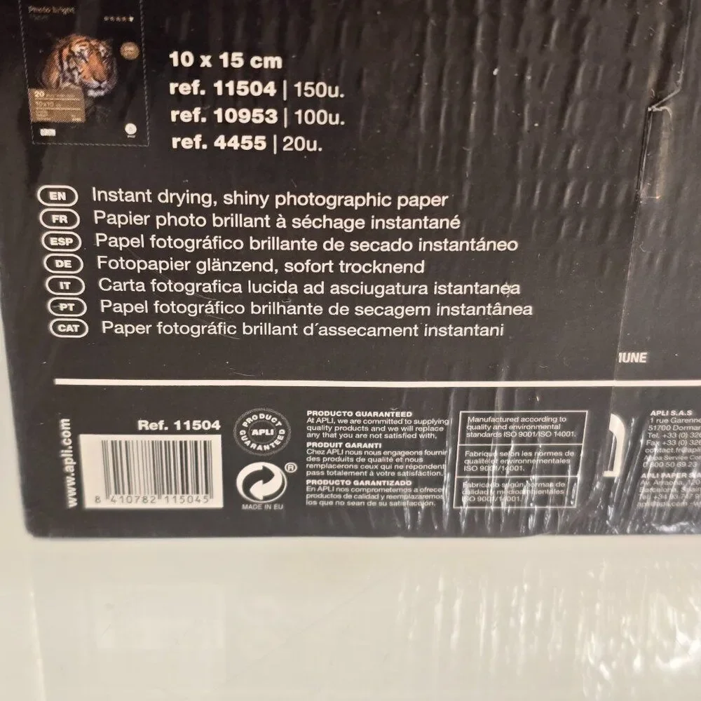 APLI Glossy Photo Paper 150 Sheets 4 x 6 Inch New in Box